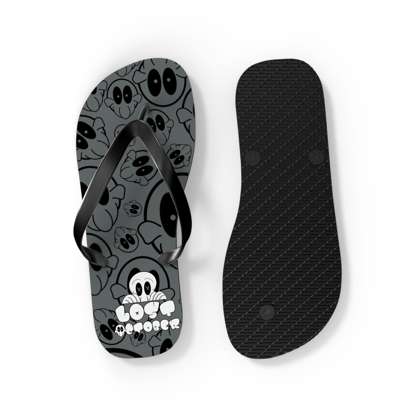 Flip Flops - AOP Deads (Grey)