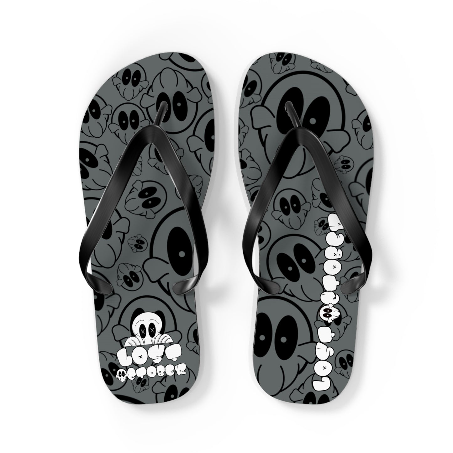 Flip Flops - AOP Deads (Grey)