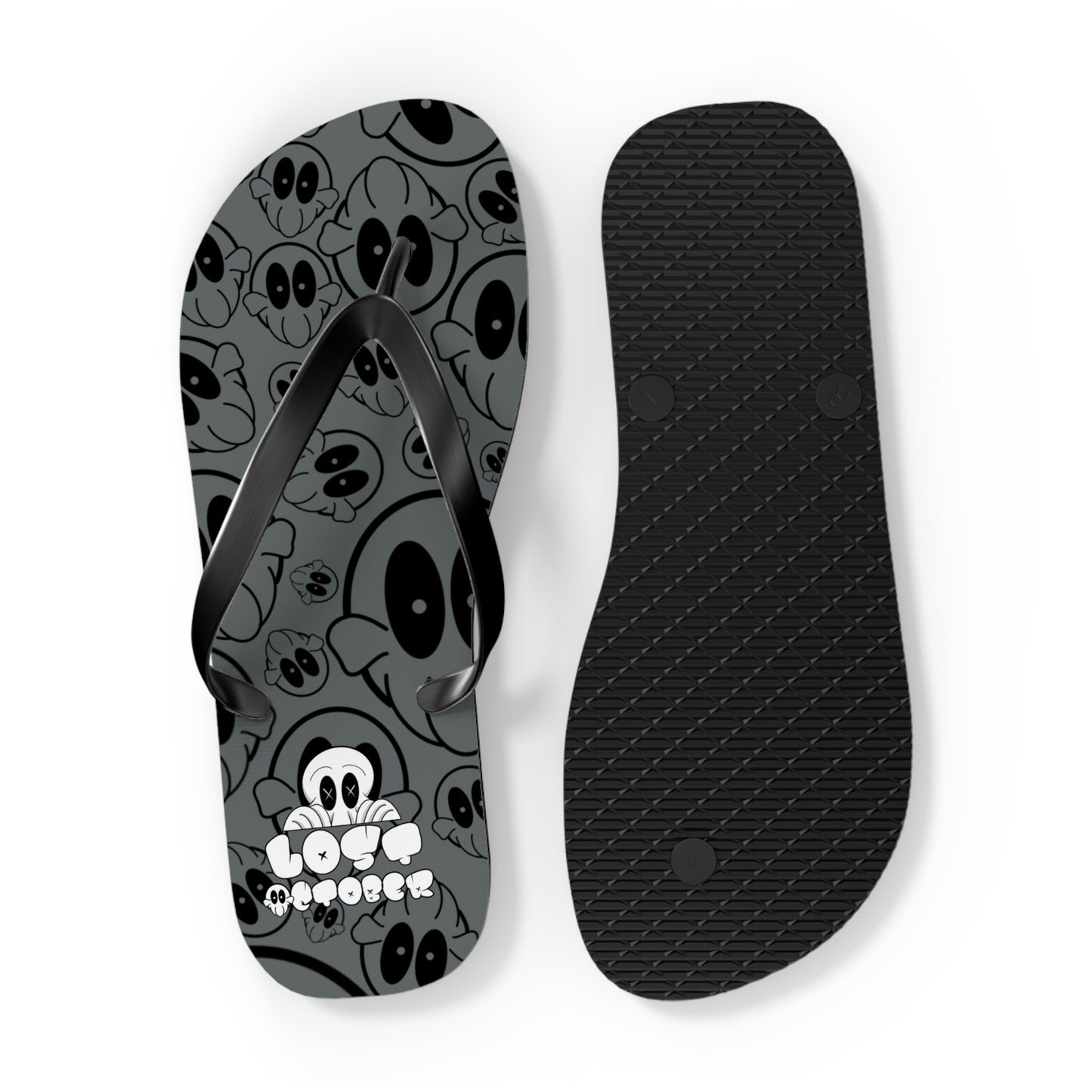 Flip Flops - AOP Deads (Grey)