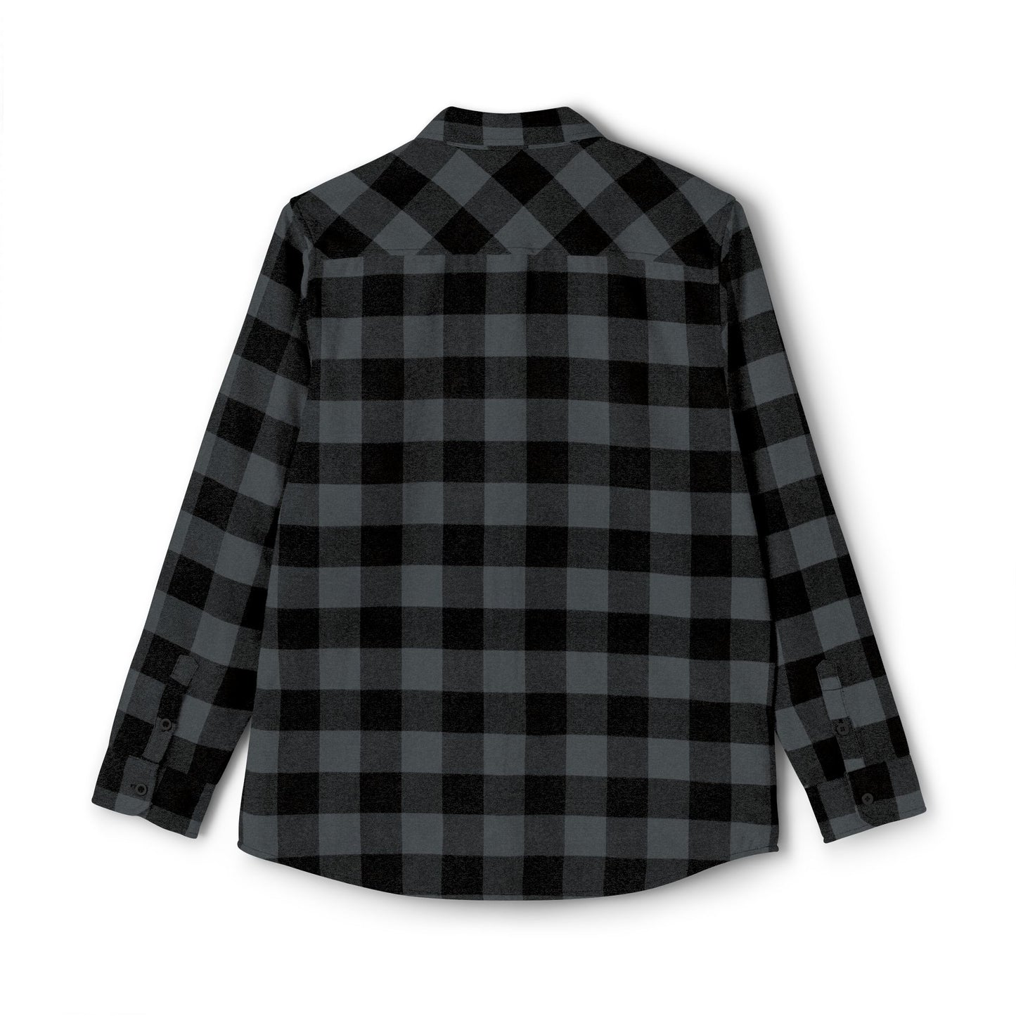 Unisex Black and Gray Flannel Shirt - Pocket Logo