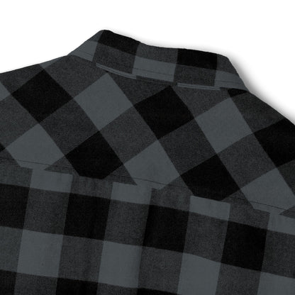 Unisex Black and Gray Flannel Shirt - Pocket Logo