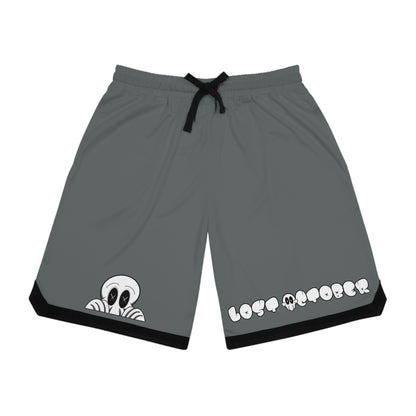 Basketball Rib Shorts - Lost October Peeking Deads (Grey)