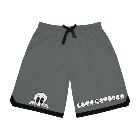 Basketball Rib Shorts - Lost October Peeking Deads (Grey)