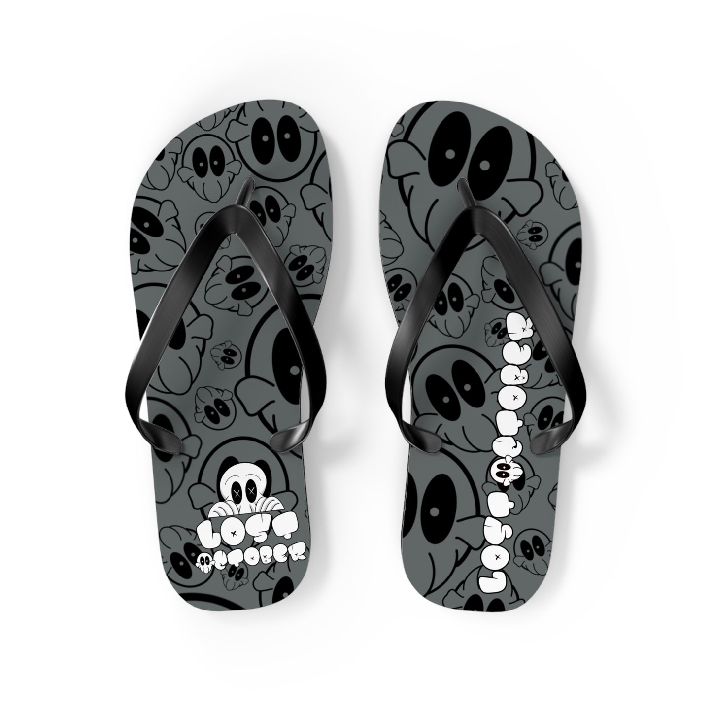 Flip Flops - AOP Deads (Grey)