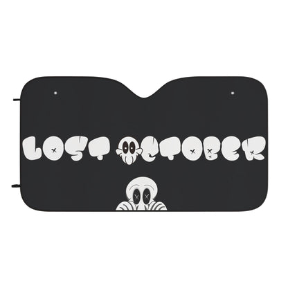 Stylish Car Sun Shades - 'Lost October Logo' Design | UV Protection & Unique Style